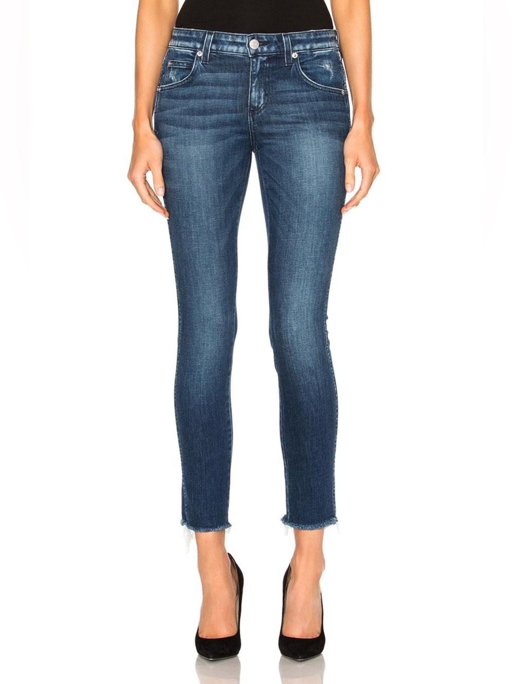 AMO Denim Stix Crop Jeans in Sweetheart, size 26